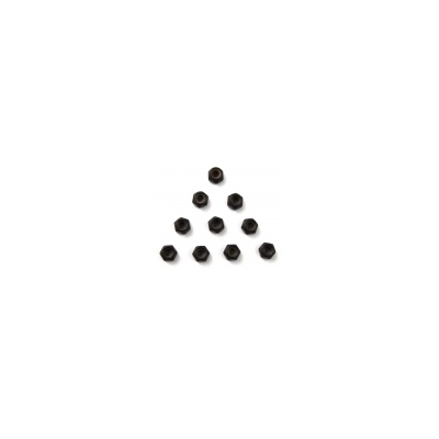 LRP M3 Lock Nut black (10pcs) - S10