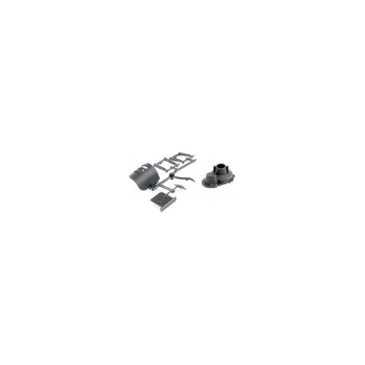 LRP MOTOR COVER SET/SKID PLATE