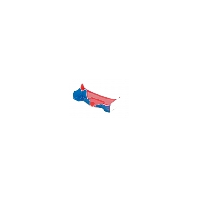 LRP REAR WING RED/BLUE