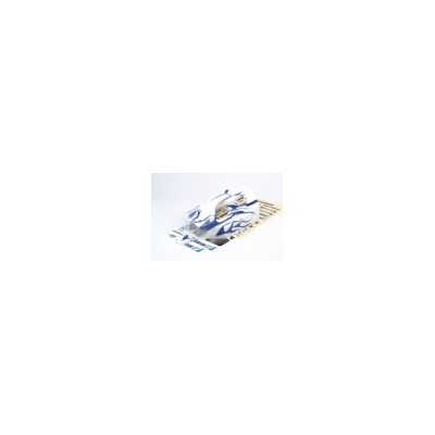 LRP Body Shell Prepainted blue/white - Rebel BX