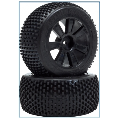 LRP VTEC KAMIKAZE 10 PRE-GLUED TYRE + RIM