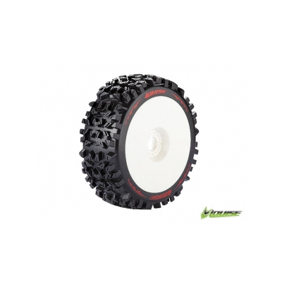 B-Pioneer 1/8 Buggy Tyre Soft White Rim
