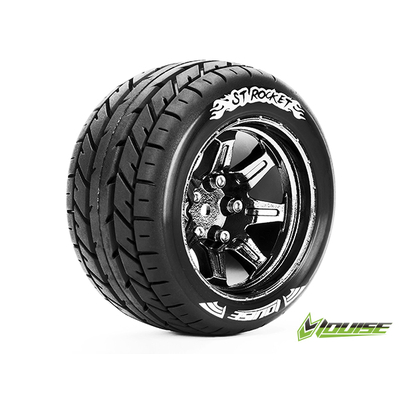 ST-Rocket Tyre On Chrome Rim 0 Offset