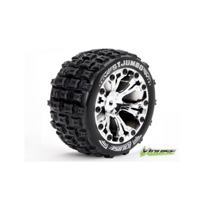 ST-Jumbo Tyre On Chrome Rim 0 Offset