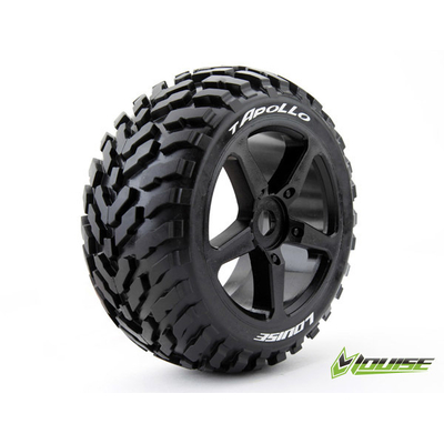 ####T-Apollo 1/8th Truggy Tyre BLK/spoke (USE3252SB)
