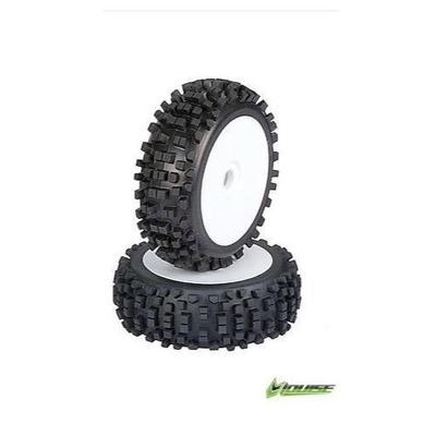 B-Ulldoze Tyre & Rim 1/8 White