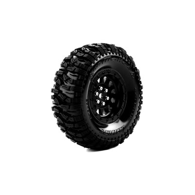 CR-Mallet Super Soft Crawler Tyre 1.9" class tyre 12mm hex Chrome Black