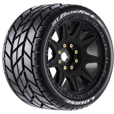 Louise RC Mt-Rocket Speed 1/8 Monster Truck Tires, 0" & 1/2" Offset, 17MM Removable 