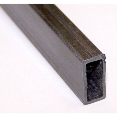 CARBON FIBRE RECTANGULAR TUBE 6.3 X 13mm X 1000mm
