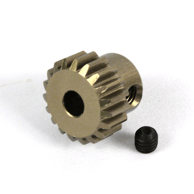 YEAH RACING Aluminum Hard Coated Pinion 48 Pitch 18 Teeth