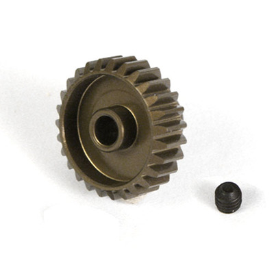 YEAH RACING Aluminum Hard Coated Pinion 48 Pitch 28 Teeth