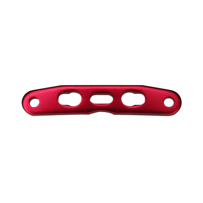 GV MV162D5R SUSPENSION PLATE 3MM - FRONT & REAR/RED