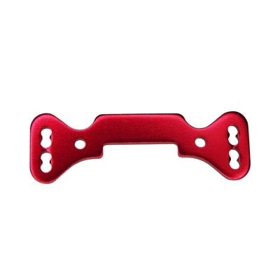 GV MV162U5R UPPER SUSPENSION PLATE 3MM-FRONT/RED