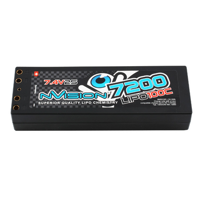 ###7.4v 7200mah HC 100C Fact Pro w/Tubes