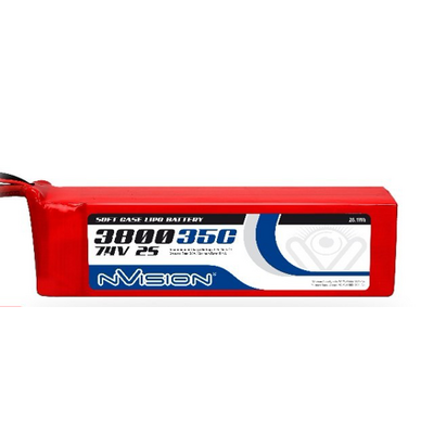 LiPo 3800mAh 2S 7.4V 35C (Deans plug)