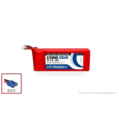 LiPo 1300mAh 3S 11.1V 35C (EC3 plug)