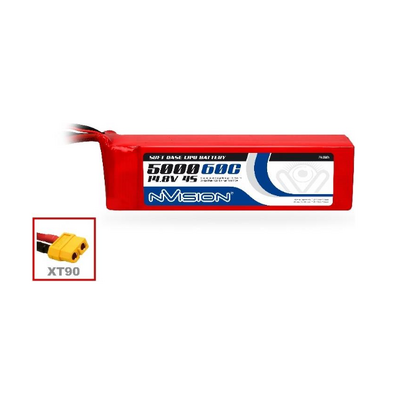 LiPo 5000mAh 4S 14.8V 60C (XT90 plug)