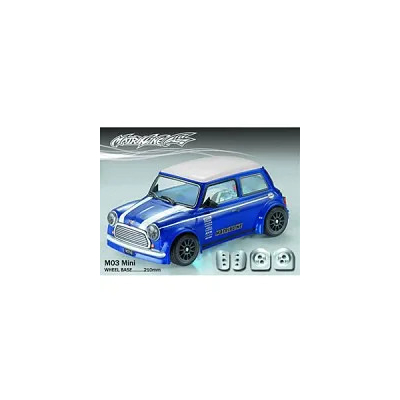 MATRIXLINE MINI CLEAR BODY M-CHASSIS W/ACCESSORIES