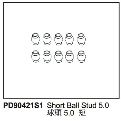 Short Ball Stud 5.0 Kaiser XS