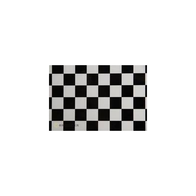 (43-010-071-002) ORACOVER FUN 3 width: 60 cm length: 2 m white - black 25MM Checkers