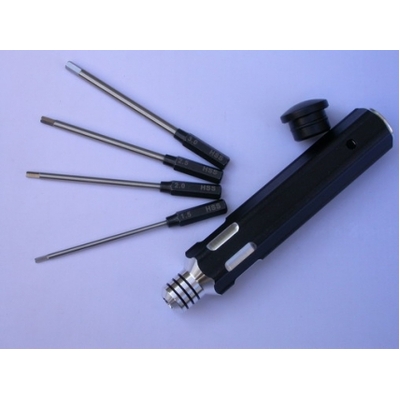 PROLUX 1305A INTERCHANGEABLE HEX DRIVER SET (METRIC) 1.5. 2. 2.5 & 3MM