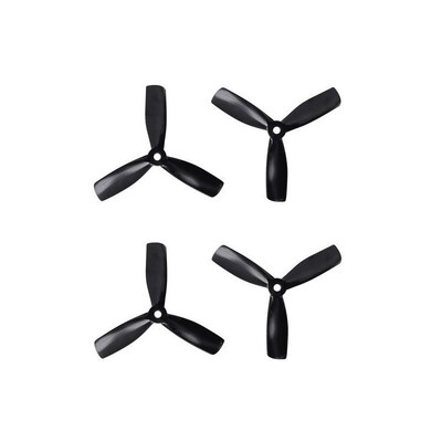 GEMFAN PC 3 BLADE BULLNOSE 4045-BLACK (2L & 2R)
