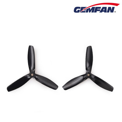 GEMFAN PC 3 BLADE BULLNOSE 5050-BLACK (2L & 2R)