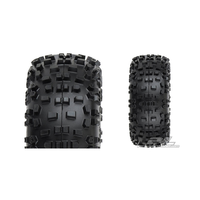 PROLINE Badlands 2.8" All Terrain Tires Mounted on Desperado Bla