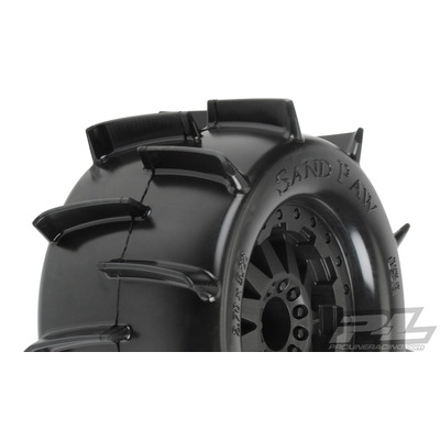 PROLINE SAND PAW 2.8 TRAXXAS BEAD ALL TERRAIN TIRES MOUNTED ON F-11 - PR1186-14