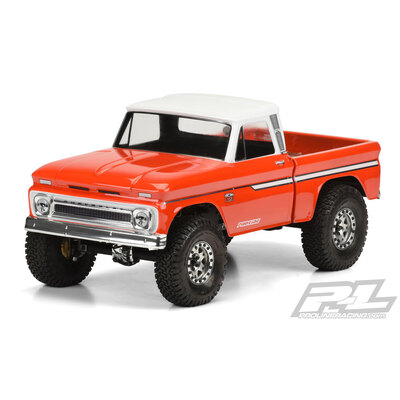 1966 CHEVROLET C-10 CLEAR BODY FOR SCX10 - CAB AND BED - PR3483-00