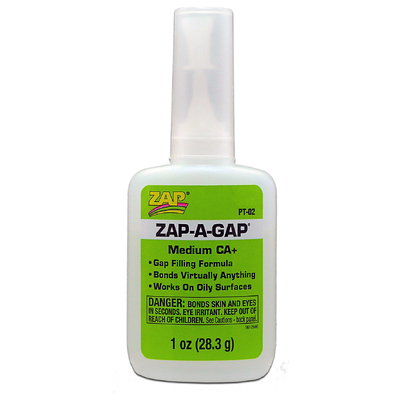 ZAP PT-02 1 OZ. GREEN ZAP-A-GAP CA+ 1 BOTTLE (BOX QTY 12)