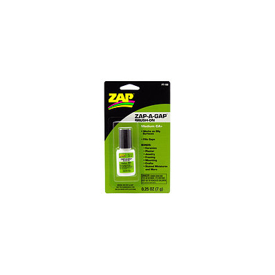 ZAP PT-100 1/4 OZ. GREEN BRUSH-ON ZAP-A-GAP (CARDED)