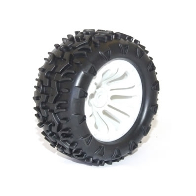 Wheel & tyre pair MT White (FTX-6310W)