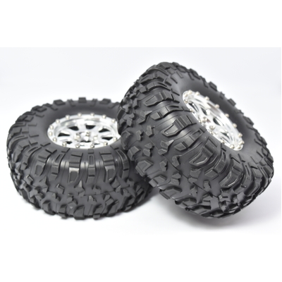 Pre Assembled tyres with painted rims x 2