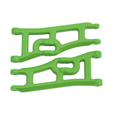 RPM Wide Front A-Arms - Green - Rustler, Stampede