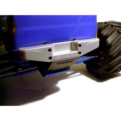 RPM Rear Step Bumper - Silver - T-Maxx, E-Maxx