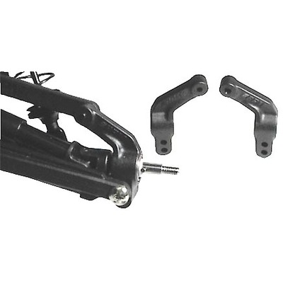 RPM Rear Bearing Carriers - Black - Slash, Rustler, Stampede, Ba