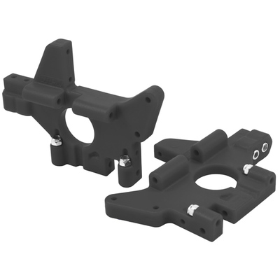 RPM Rear Bulkheads - Black - T-Maxx, E-Maxx
