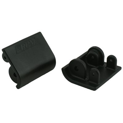 RPM Front Shock Skid Plates for RPM A-Arms - Black - Baja 5B, Ba