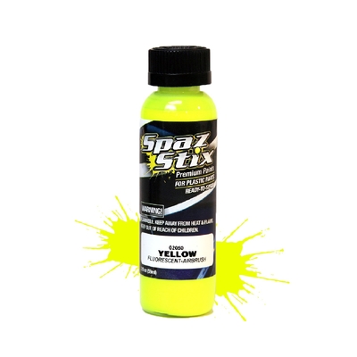 Yellow Fluorescent Airbrush Paint 2oz