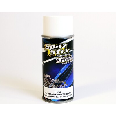 SPAZSTIX CANDY BLACK WINDOW TINT/SHADOW TINT AEROSOL PAINT 3.5OZ - SZXA15709
