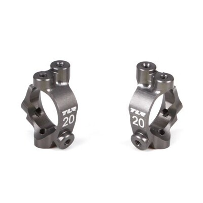 TLR Castor Block Set, 20 Degrees, Aluminium