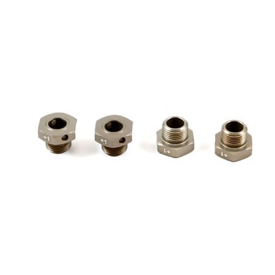 TLR Wheel Hexes, +1mm Wider (4) 8B 3.0