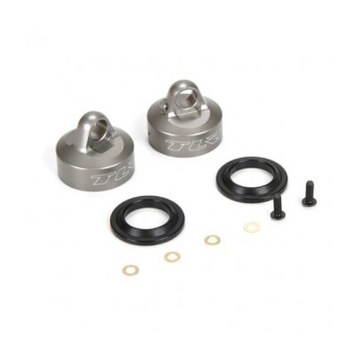 TLR 16mm Bladder Aluminium Shock Caps (2) 8ight 4.0
