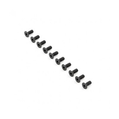 TLR Flat Head Screws, M5x12mm (10)