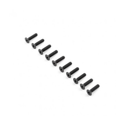 TLR Flat Head Screws, M5x20mm (10)