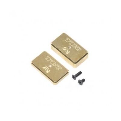 TLR Rear Brass Plate Set, 22 4.0