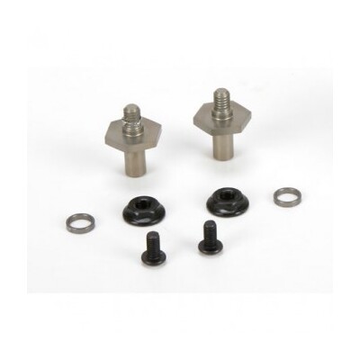TLR Front Axle Set, Aluminium, 12mm Hex 22 3.0