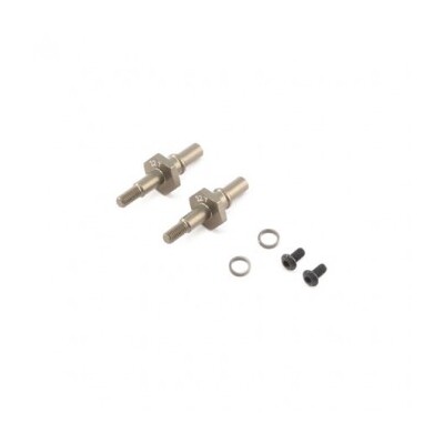 TLR Front Axle Set Aluminium, 12mm Hex, 22T 3.0