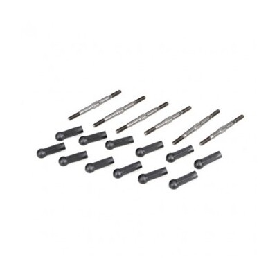 TLR Heavy Duty Turnbuckle Kit, Titanium (6)